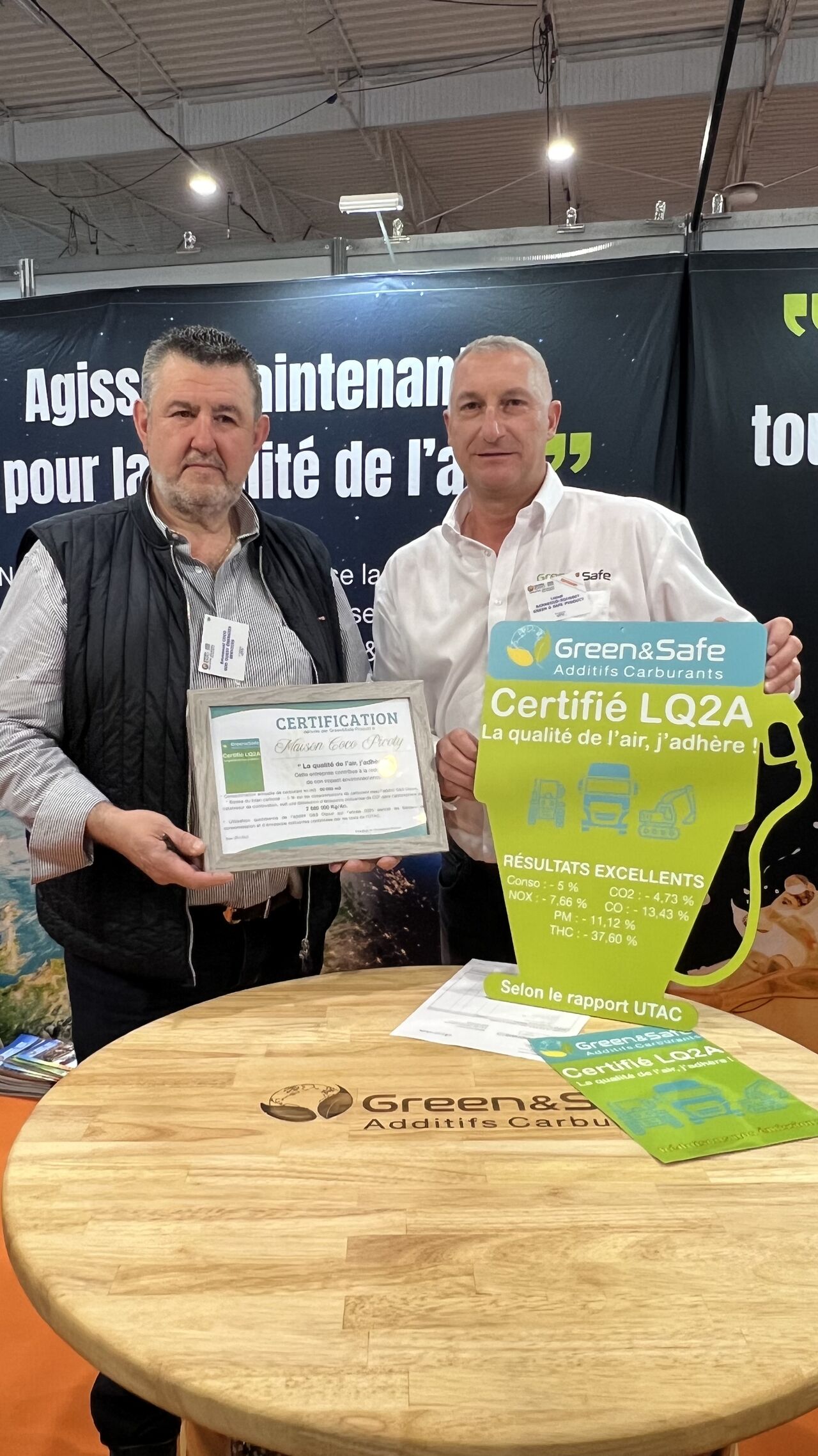 Présentation d'une certification LQ2A Green&Safe